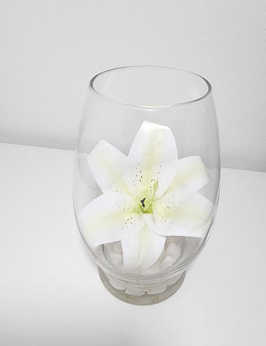 White Lily with Floating Effect