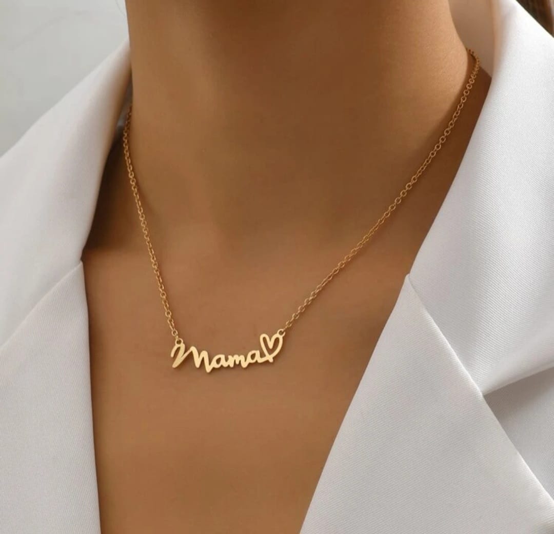 Mama Necklace and Earrings