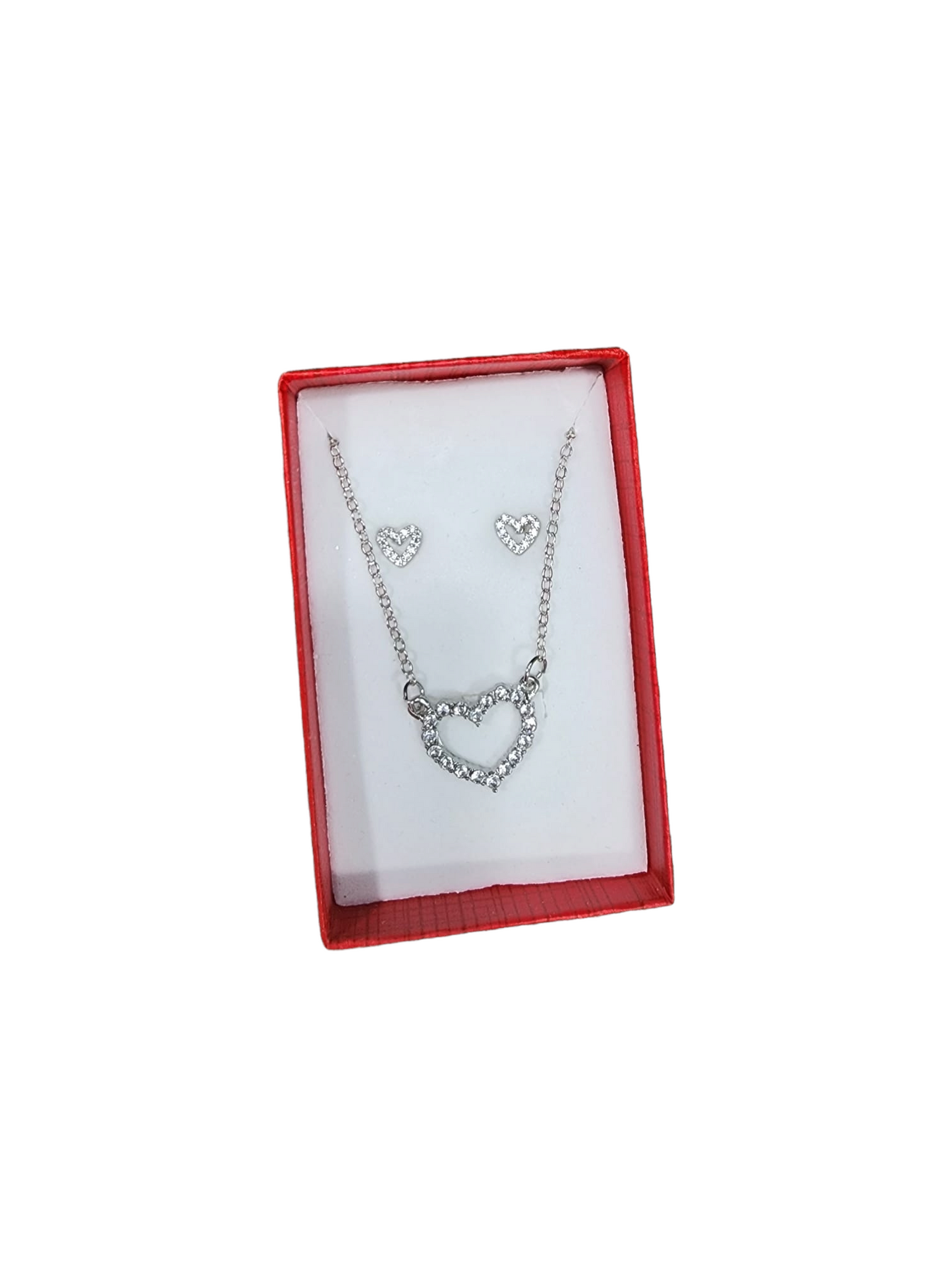 Necklace with Earring (Silver)